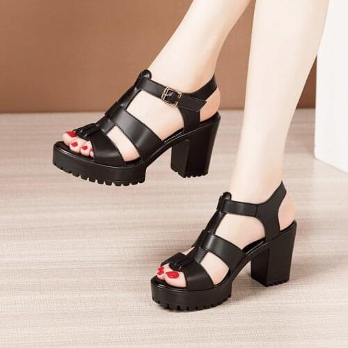 Ladies Elegant Summer Shoes For Women Beach Wedge High Heel Sexy Platform Sandal Woman New 2021 High Quality Female Shoes 32-43