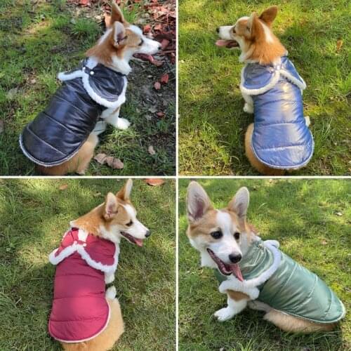 Pet Dog Jacket Coat Reflective Puppy Thickening Vest Windproof Dogs Winter Warm Clothes Yorkshire Chihuahua Clothing