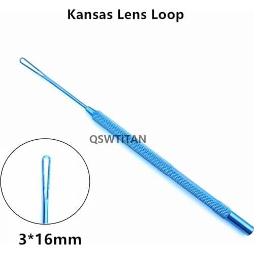 1pcs Titanium Kansas Lens Loops ophthalmic lens eye lens loop eye surgical instrument