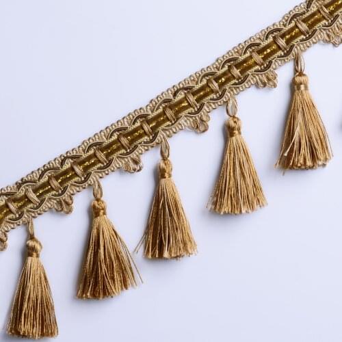 12yards/lot Decorative Tassels For Curtains Home Textile Drapery Sewing Decoration Diy Borlas Decorativas Coton Gland Fabrik