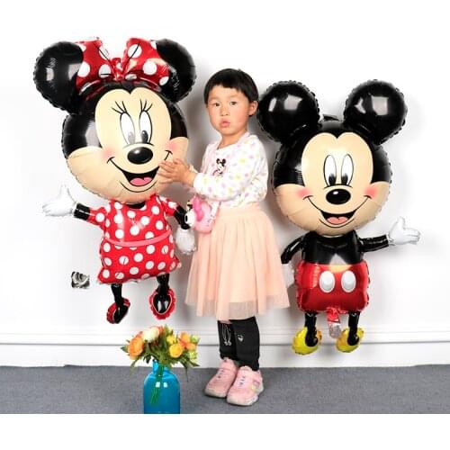 Disney Mickey Minnie Mouse Balloon Cartoon Foil Birthday Party Balloon Birthday Party Decorations Kids Favor Gifts