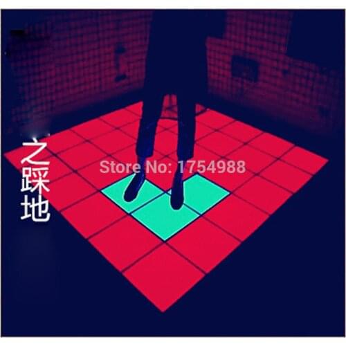 4pcs Glowing floor props diy party real life escape room game props