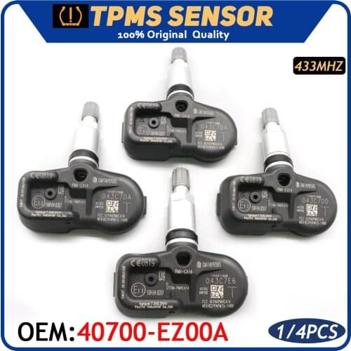 40700-EZ00A Car TPMS Tire Pressure Sensor Monitor Systems For Nissan Titan XD 2016-2021 433Mhz 40700-EZ00B PMV-CA14