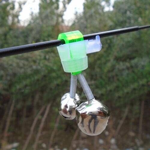 5 pcs/pack Fishing Bite Alarms Fishing Rod Bells Rod Clamp Tip Clip Bells Ring Fishing Accessory