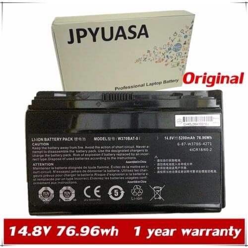 7XINbox W370BAT-8 Laptop Battery For Clevo W350ET W350ETQ W37ET Sager NP6350 NP6370 Schenker Xmg A522 A722 6-87-W370S-4271
