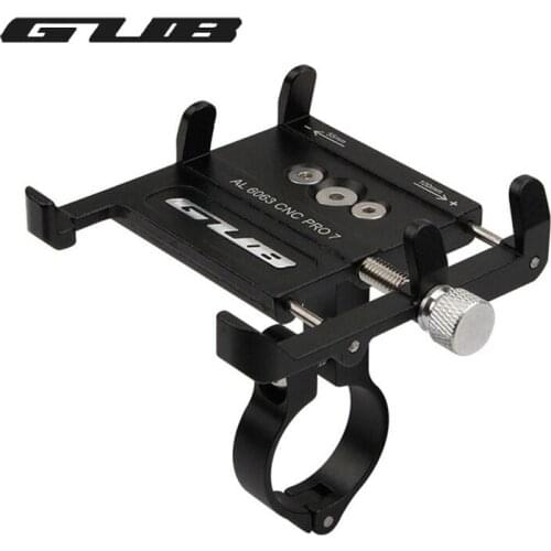 GUB Bicycle Motorcycle Handlebar Mobile Phone Holder Cellphone Mount Bracket Bike Smartphone GPS Fixed Stand Cycling Part Clip