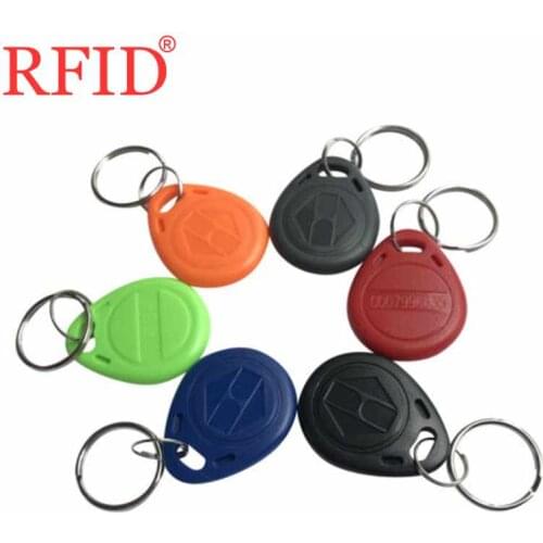 ID 125khz EM4100 TK4100 Read Only Keyfobs Keychain RFID EM Token Tag Access Control Card Ring Many Color Select Fast Shipping 1