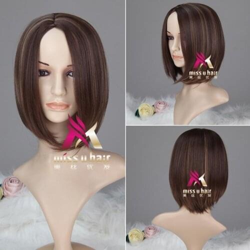 Short Beauty Lolita Wigs Cosplay Hairstyle Blonde Party Wig Halloween Womens Synthetic Hair party for women+wig cap