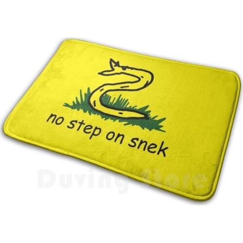 No Step On Snek Carpet Mat Rug Cushion Soft Non - Slip Snek No Step On Snek No Step Dont Tread On Me Funny Flag Gadsen