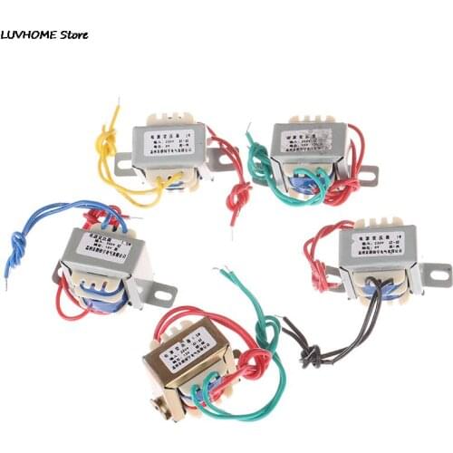 AC 6V 9V 12V 15V 24V Output Voltage 1W EI Copper Core Input 220V 50Hz~60Hz Single/dual Voltage Copper Power Transformer