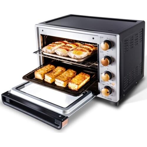 32L Multifunctional Household Electric Oven Mechanical Timer Control Baking Toaster Pizza Bread Baking Kitchen Tools