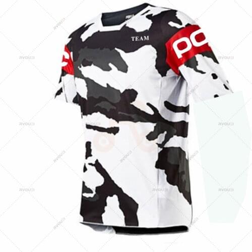 Mens Downhill Jerseys 2021 Short sleeve TEAM POC Mountain Bike Shirts Offroad DH Motorcycle Jersey Motocross Sportwear FXR bike