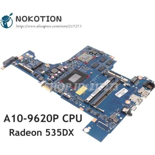 NOKOTION For HP Pavilion 15-CD 15Z-CD Laptop Motherboard Radeon 535DX A10-9620P CPU DAG94AMB8D0 926288-001 926288-601