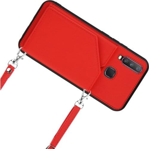 Necklace Strap Cover Case for Vivo Y17 Y15 Y12 Y11 2019 1906 1904 1902 U10 U3X PU Leather Wallet Funda