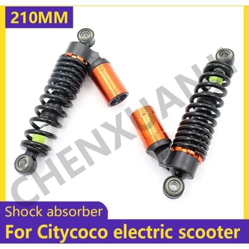 A pair of 210MM Rear Shock Absorber For Citycoco Electric bicycle Scooter With Decorative Airbag Rear Damping Spring