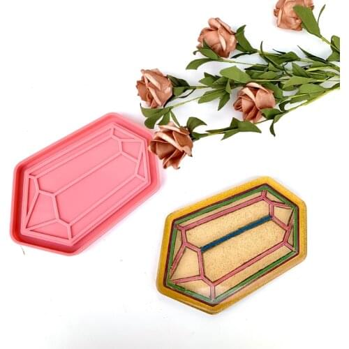 Serving Tray Epoxy Resin Mold Fruit Snack Plate Silicone Mould DIY Crafts Jewelry Holder Home Decortaion Casting Tools