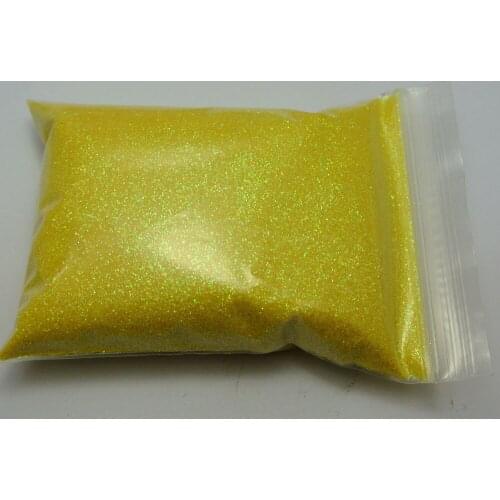 50 Gram Yellow Nail Art Glitter Powder Dust Nail Art Tip Decoration