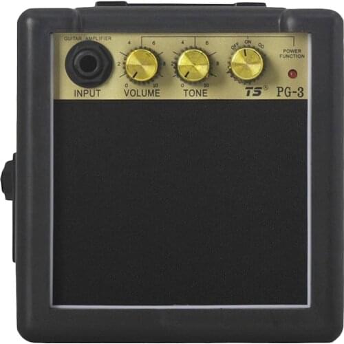 Portable Mini Guitar Bass Amplifier Guitarra AMP 5W Speaker Clip-On Guitar Parts Accessories for Acoustic Electric Guitar PG-3