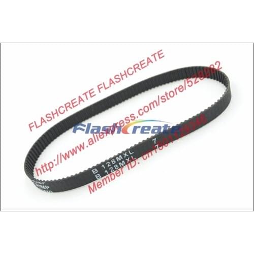 10pcs B128 MXL Timing Belt Teeth 128 Width 6.35mm Length 260.096mm B128MXL Rubber Closed-Loop Synchronous Belt Fit MXL Pulley