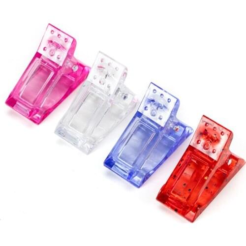 Crystal UV Gel Mold Fixing Clip Nail Art Assistant Extension Quick Forming Supplies For Professionals Nail Tools 1/2/5Pcs