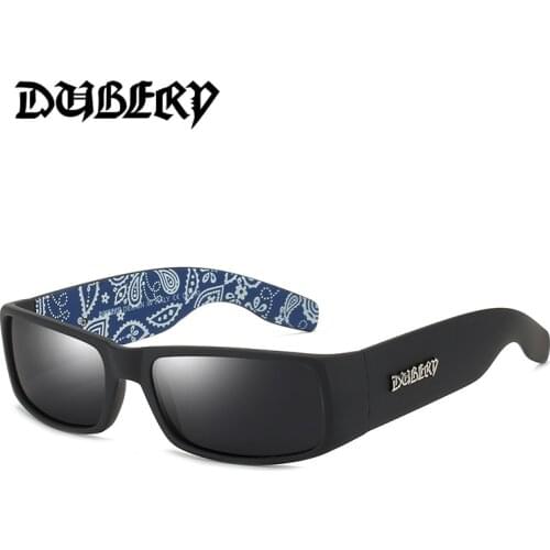 DUBERY Polarized Real Film Sunglasses Anti-Skid Anti-Dropping Sports Riding and Driving Sunglasses