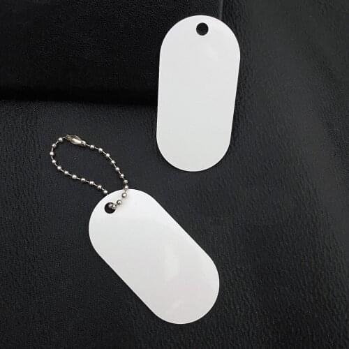 Sublimation Blank Dog Tag Transfer for Personalized Dog Cat Tag Sublimation Blank Pet Tag Double Sided Blank White Sublimation