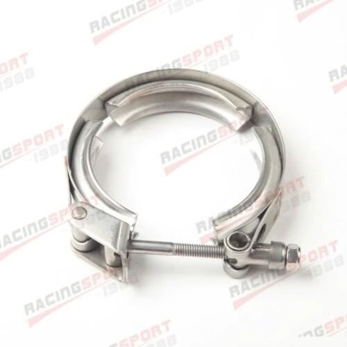 Universal 3" Turbo Down Pipe Quick Release V Band Clamp T304 Stainless Steel