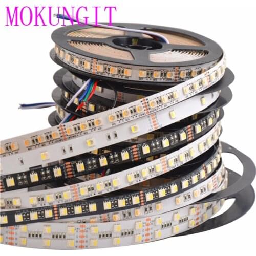 High quality 5M 5050 RGBW 4 in 1 RGBW Flexible LED Strip RGB+Cool/Warm White,4 color in 1 Chip, 30/60/72/84/96/120LED/m 12V 24V