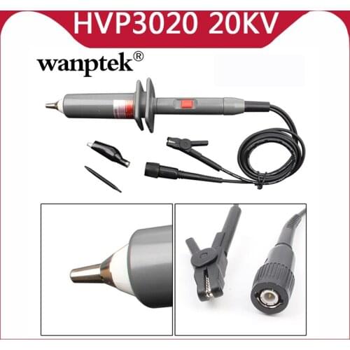 100% HVP series High Voltage Probe to 20KV Oscilloscope Probe 1000X Attenuation Bandwidth 10MHZ Probe DC 5KV/7KV/10KV/15KV/20KV