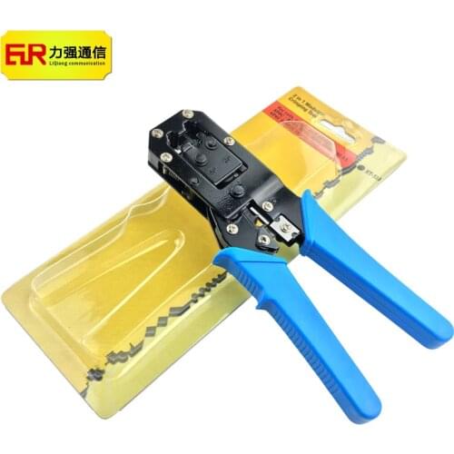 2 in 1 Network Pliers Crimping Tool for 6P & 8P Crystal Head Cable Pliers RJ45 Networking Tool with Wire Stripper Side Cutters