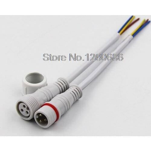 3PIN male and female docking plug waterproof connector waterproof docking connector wire harness