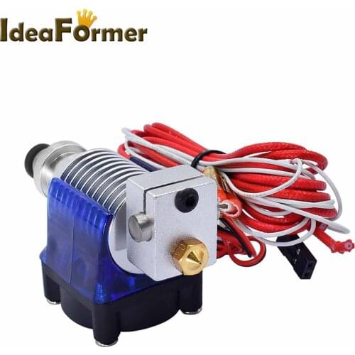 3D Printer E3D V6 Remote Bowden J-head Hot End Long-distance 4.1mm Throat Hole With cooling fan+bracket For 1.75/3.0mm Filament