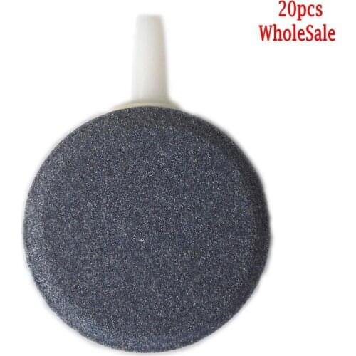 40mm Aquarium Air Bubble Stone Aerator for Pond Pump Fish Tank Bubble Disk Aquarium Air Pump 20pcs/lot