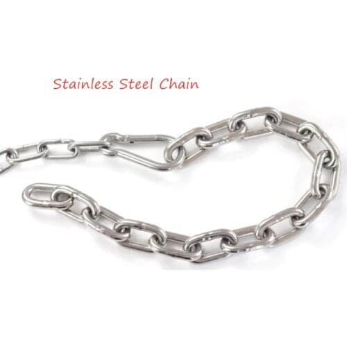 5meters 1.2/1.5mm ,304 stainless steel high quality lifting Chain drag chain waterproof rigging chains