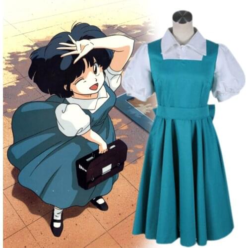 Anime Ranma Nibun-no-Ichi Cosplay Tendou Akane Costume Dress Halloween Party Dresses