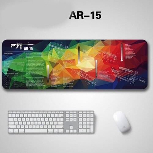 AR15 Waterproof Gun Cleaning Rubber Mat With Parts Diagram and Instructions Armorers Bench Mat Mouse Pad for Glock 1911 AK47