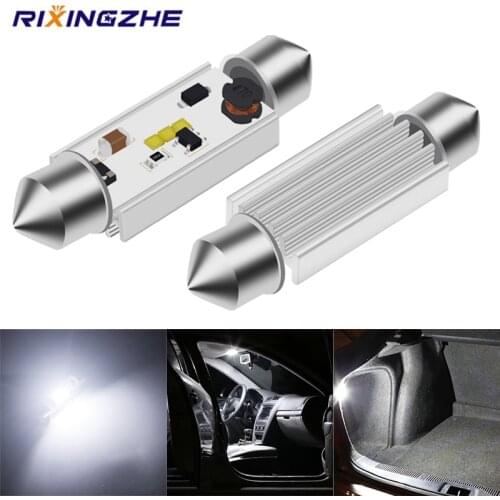 2PC CANBUS car Interior Light C5W C10W LED CSP Chip 12-24V 31MM 36MM 39MM 41MM Super Bright Reading License light W5W error free