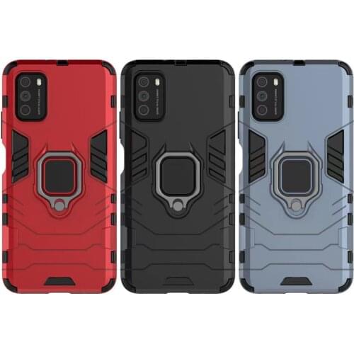 For Samsung Galaxy A71 A51 Case Armor Ring Cover Shockproof Car Hold Case For Samsung A 71 51 Cover Flex Bumper Durable Shell