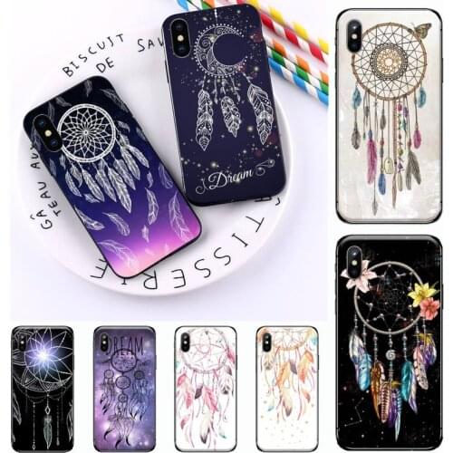 Dream catcher watercolor pattern Phone Case for iPhone 11 12 mini pro XS MAX 8 7 6 6S Plus X 5S SE 2020 XR