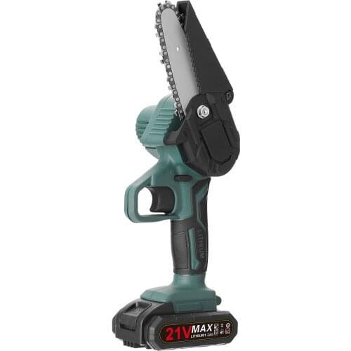 21V Mini Electric Chainsaw Rechargeable Wood Spliting Chainsaw Electric saw Electric Tools Woodworking Power Tool Garden Tools