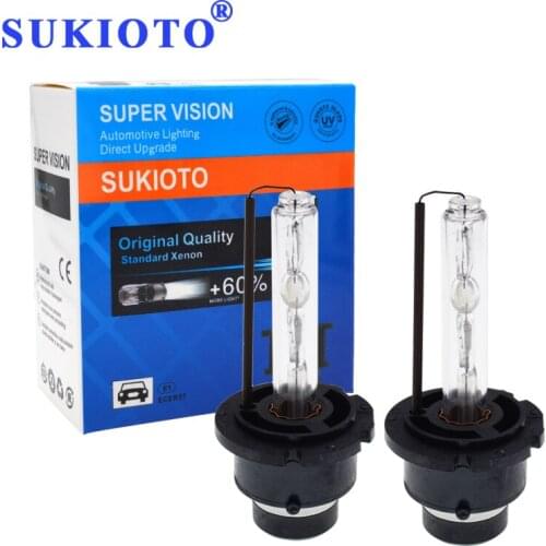 SUKIOTO Original D2S D2R D2 Xenon HID Car Headlight Bulb 35W/55W D2S Xenon Lamps 6000K 3000K 4300K 5000K 8000K 10000K 12000K