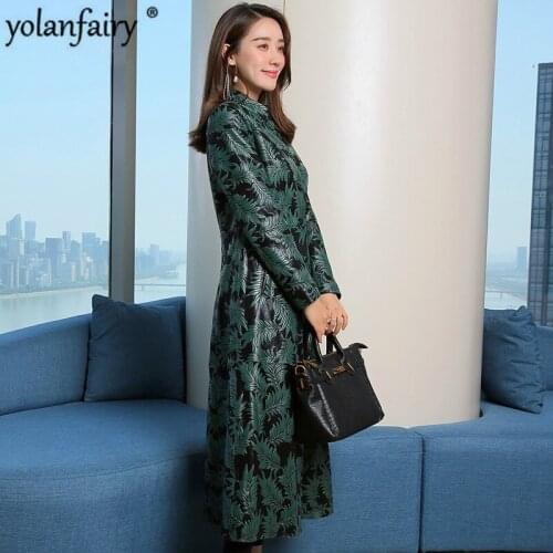 Genuine Leather Jacket Real Sheepskin Coat Spring Autumn Slim Jacket Women Korean Trench Coat HQ18-YXG2063 YY336