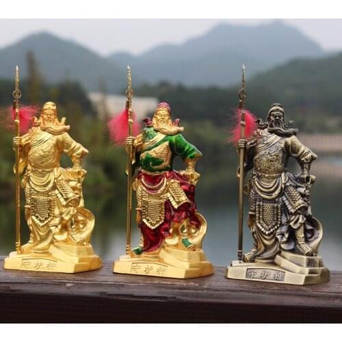 TOP COOL -HOME OFFICE SHOP CAR Money Drawing Martial God of wealth Guan gong Guan di FENG SHUI statue-Safe Talisman Protection