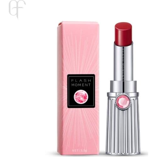 Pudaier Matte Lipstick Long Lasting Diamond Shine Makeup Tint Lip Stick Waterproof Lipstick for Lips Good Texture Cosmetics Red