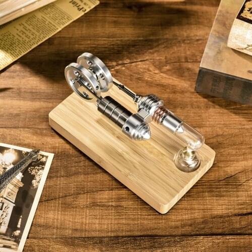 Stirling engine external combustion engine model scientific experiment teaching, birthday gift model train ho scale