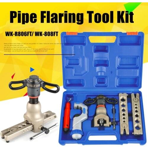 IGeelee 45 degree Copper Tube Flaring Cutting Tool Kit Pipe Flaring Expander Tool Air Conditioner Brass Reamer WK-R806FT/R808FT