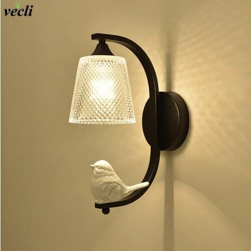 Nordic Bird wall lamp bedroom lamps bed lights For home Postmodern indoor lighting Living Room deco Corridor Wall light fixture
