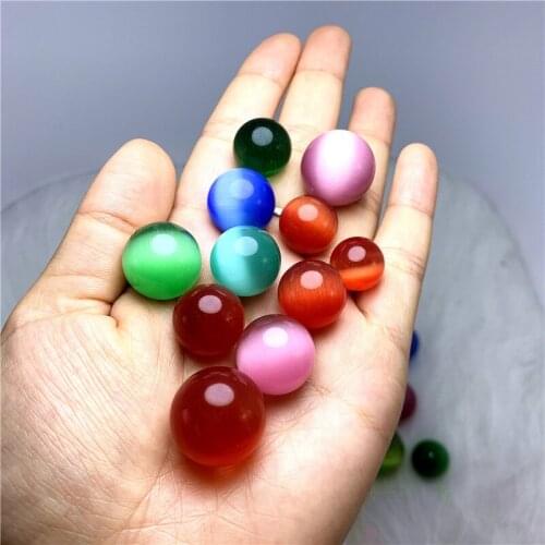 Wholesale prices cute size globe random color delivery colorful opal ball reiki healing crystals sphere for home decoration