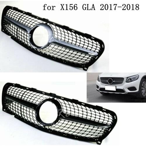 Front Grille Grill for 2017-2018 GLA X156 GLA200 GLA250 GLA45 Diamond Look