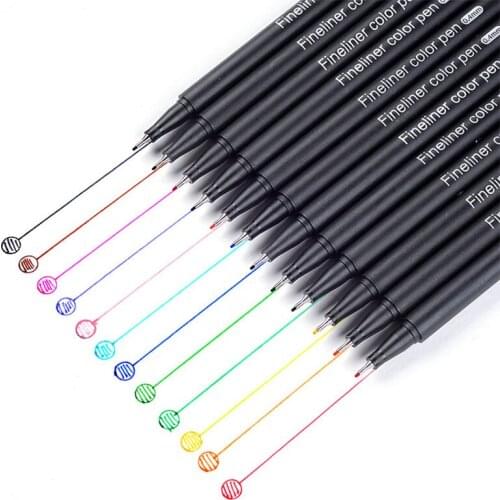 12 colors Journal Planner Pens Fine Point Markers Fine Tip Drawing Pens Fineliner Pen for Bullet Journaling Writing